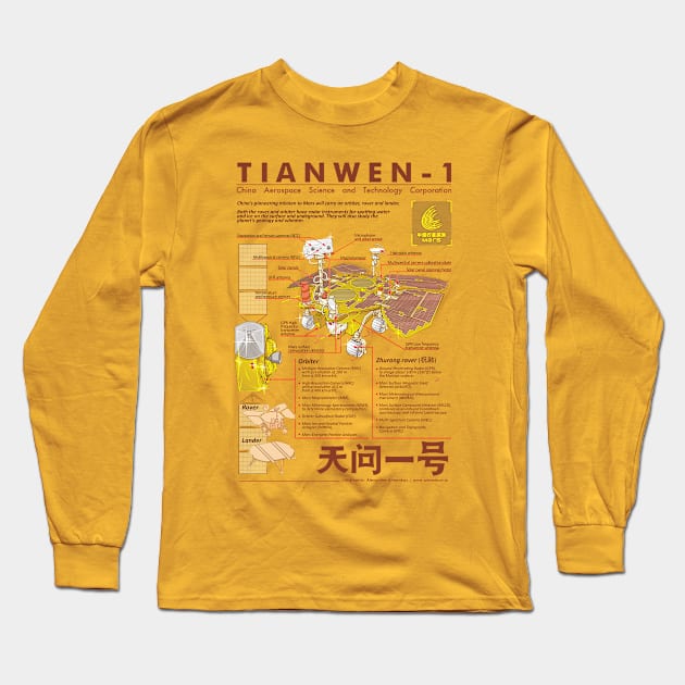 Tianwen - infographics Long Sleeve T-Shirt by Rover